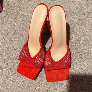 Elegant Red Women's Heels